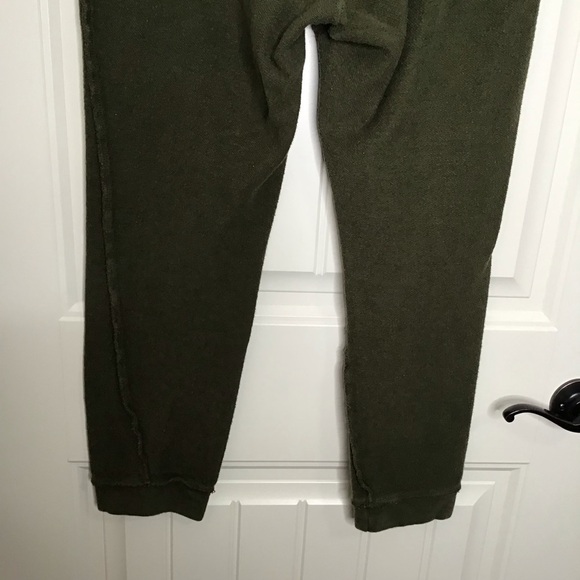 Danielle Guizio Inside Out Jogger in Army Green. - Picture 8 of 13